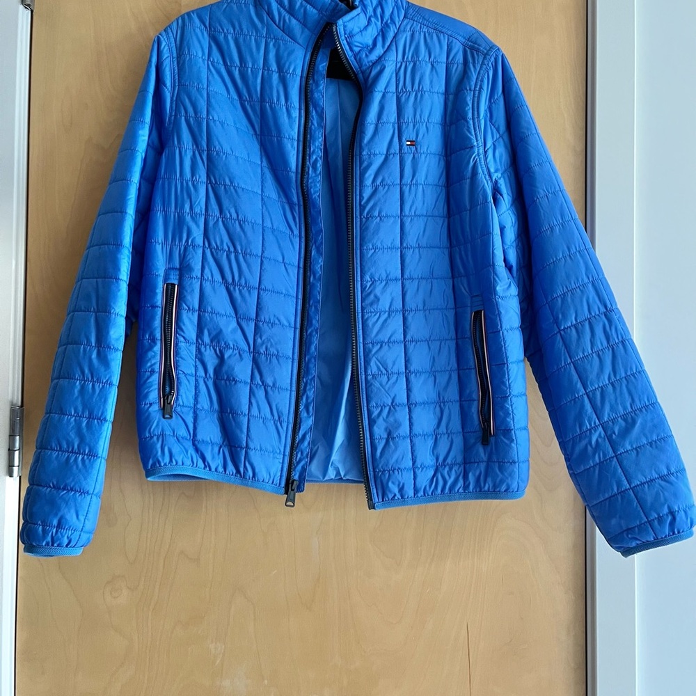 Tommy Hilfiger Blue Quilted puffer Jacket